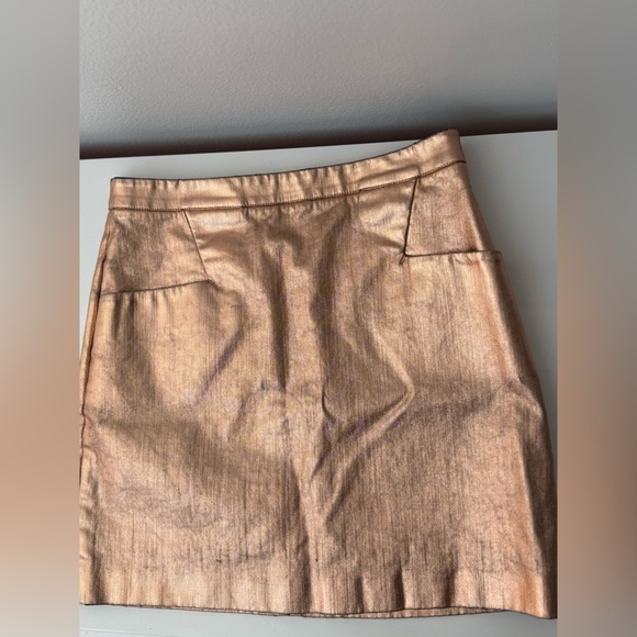 Club Monacco Copper Metallic Mini Skirt - Picture 5 of 12